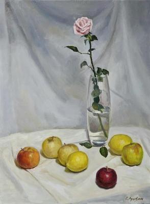 Still life with a rose. Lutsev Sergey