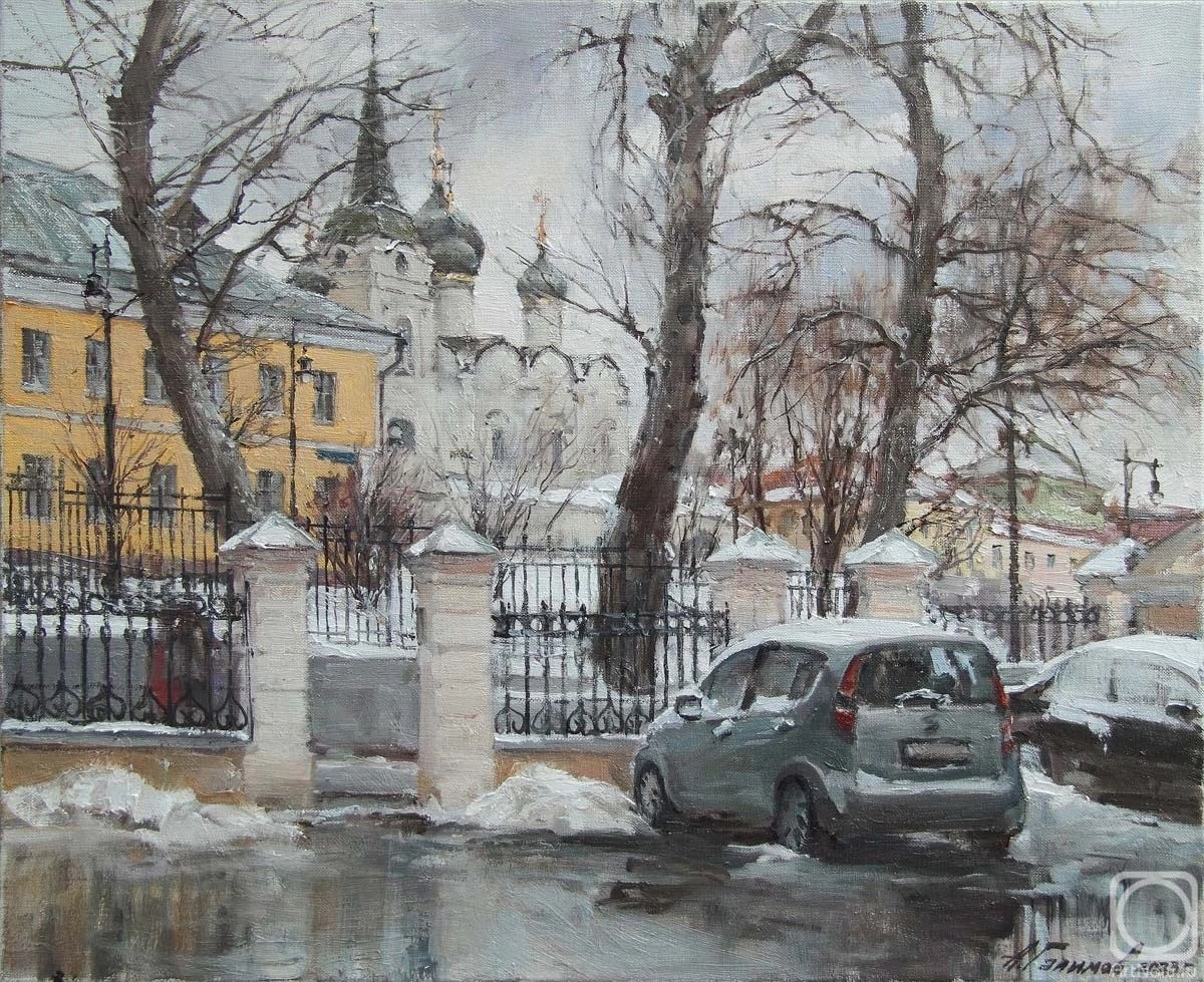 Galimov Azat. Moscow courtyard. Starosadsky Lane
