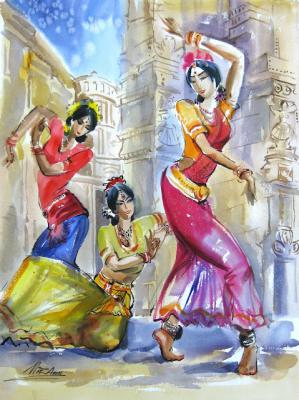 The Three Graces. Indian Dance. Malashkina Irina