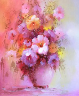 Bouquet. Imitating watercolors. N4 (Painting Watercolors). Potapova Maria