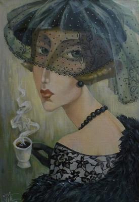 Stranger with a cup of black coffee. Panina Kira