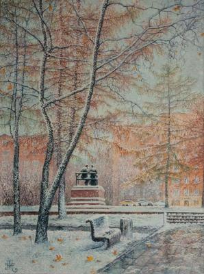 First snow (Moscow City Landscape). Abramova Anna