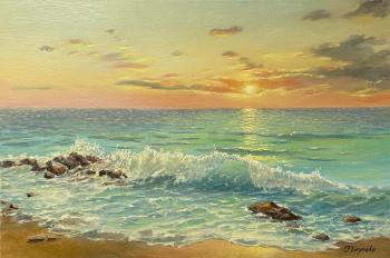 Gentle wale (Painting With Seascape). Tikunova Olga