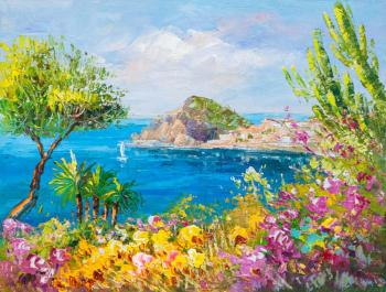 Under the Italian sun. Island of Ischia (Sea Landscape Oil Painting). Vlodarchik Andjei