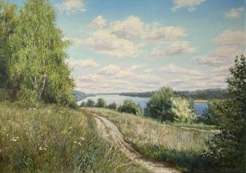 The Oka River (Summer Landscape With River). Tikunova Olga