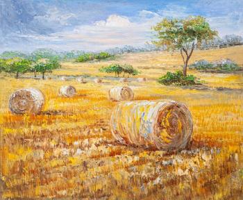Sunny field (Mediterranean Landscape In Oil). Vlodarchik Andjei