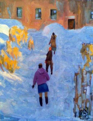 February snowdrifts (Passers-By). Knecht Aleksander