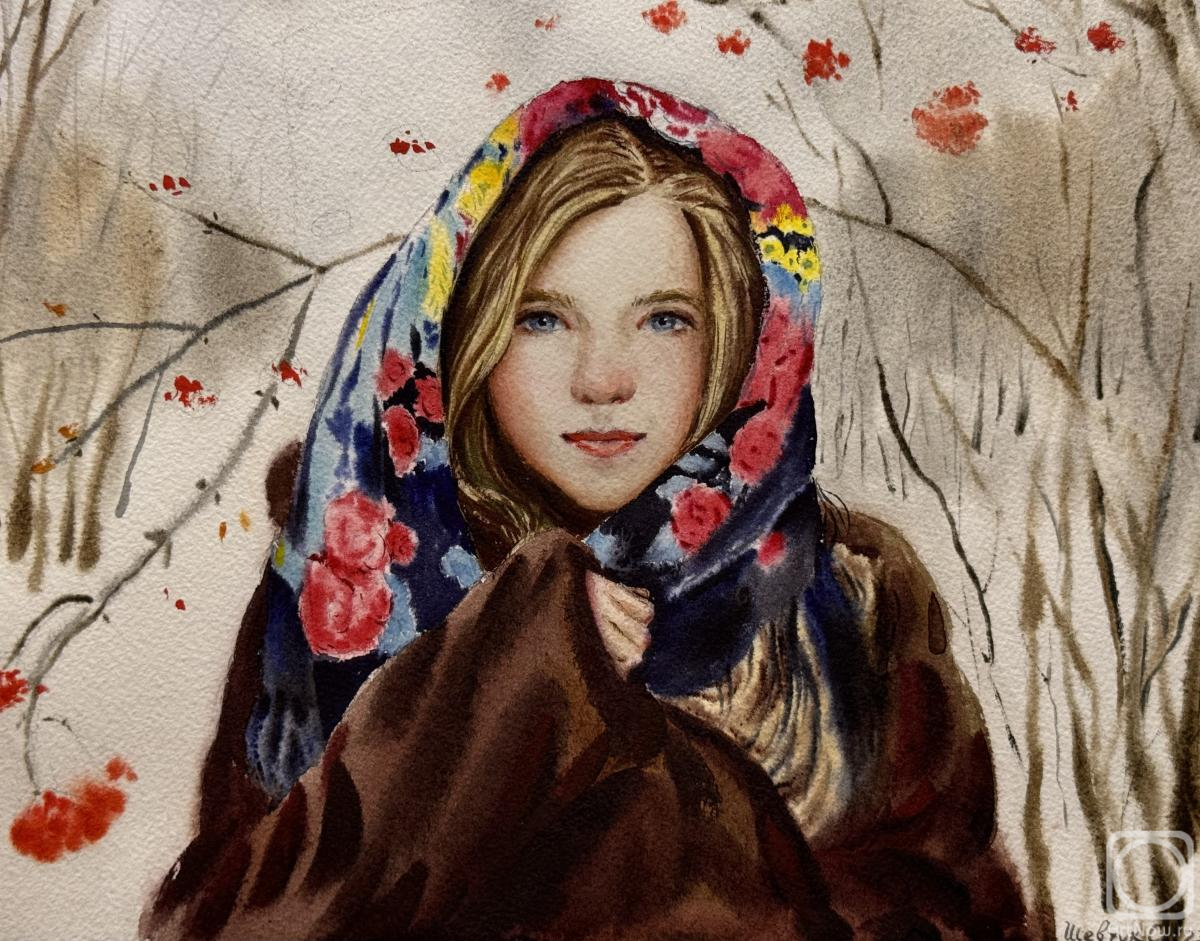 Rogatina Svetlana. Winter mountain ash