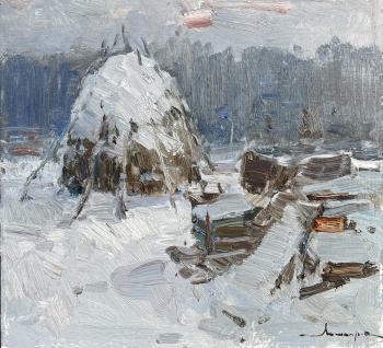 Winter day (Haystacks Landscape). Makarov Vitaly