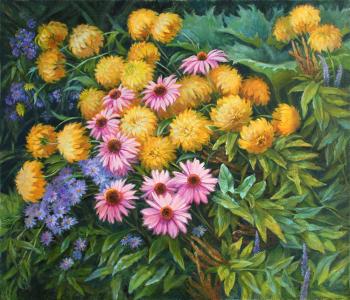 In the garden (Golden Flowers). Shumakova Elena