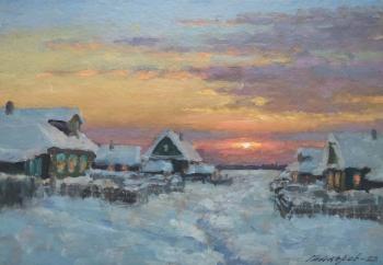 The sunset is burning. Gaiderov Michail