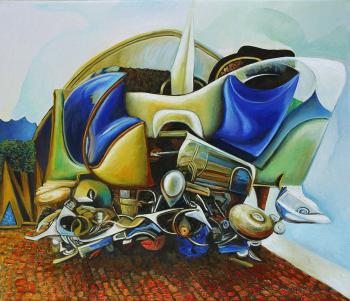 Fine old automobile (Car Painting). Podgaevskaya Marina