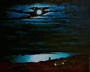Moonlit Night on the Dnieper (based on the painting by A. I. Kuindzhi). Klimova Vera