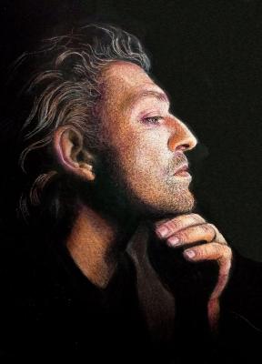 Portrait of Vincent Cassel. Spirina Alla