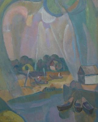 Blue morning in the Sadki. Rybnov Nikolay