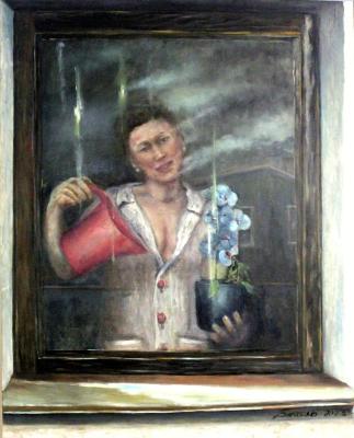 The neighbor with the orchid. Vlasov Vyacheslav