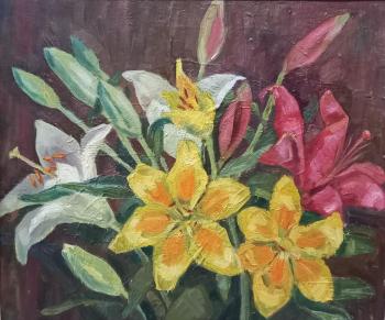 Bouquet of garden lilies. Markova Tatyana