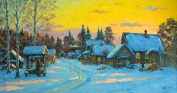 Zayanie Village. Winter