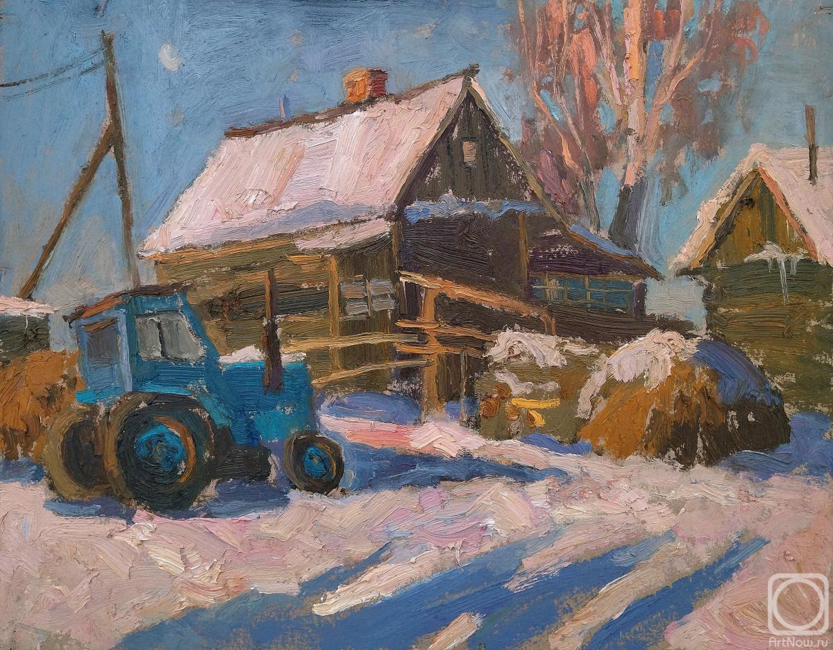 Vilkova Valentina. Blue Tractor