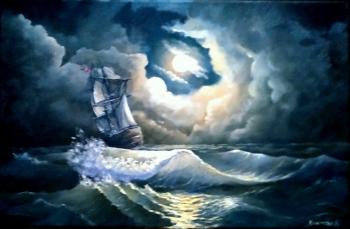 Stormy Sea (based on the painting by I. K. Aivazovsky). Klimova Vera