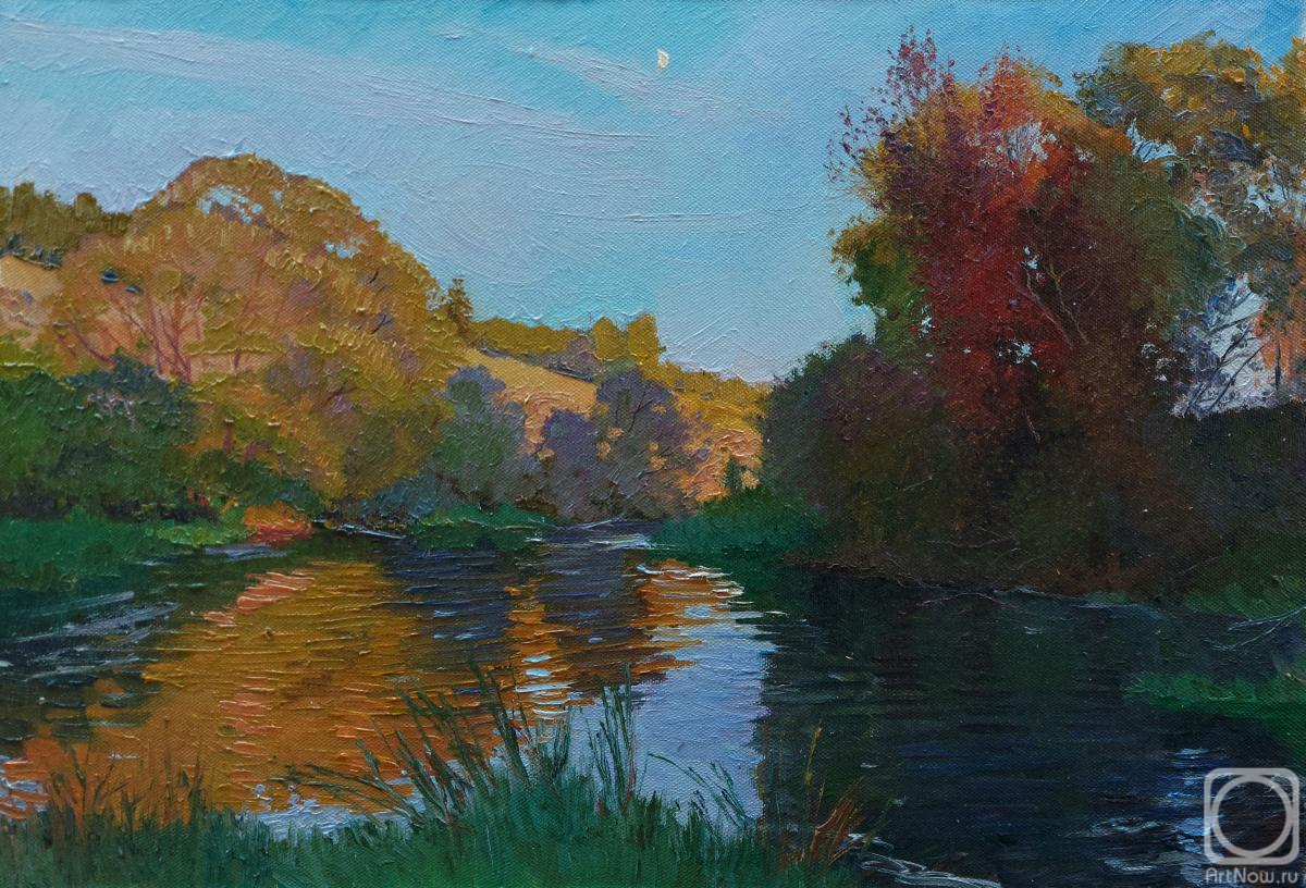 Melnikov Aleksandr. Autumn evening on the river