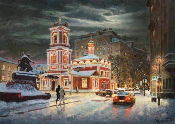 The beauty of the winter city (The Moscow Evening). Razzhivin Igor