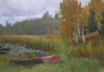 Boats on Akademichka (Ie Repin). Chertov Sergey