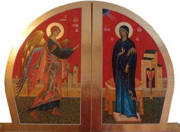 Annunciation. Fragment of the Royal Doors. Kutkovoy Victor