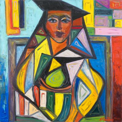 Artist (Fauvism With Elements Of Cubism). Gvildis Vera
