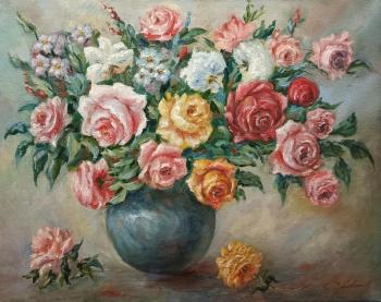 Bouquet with roses. Dubrovina Yuliya