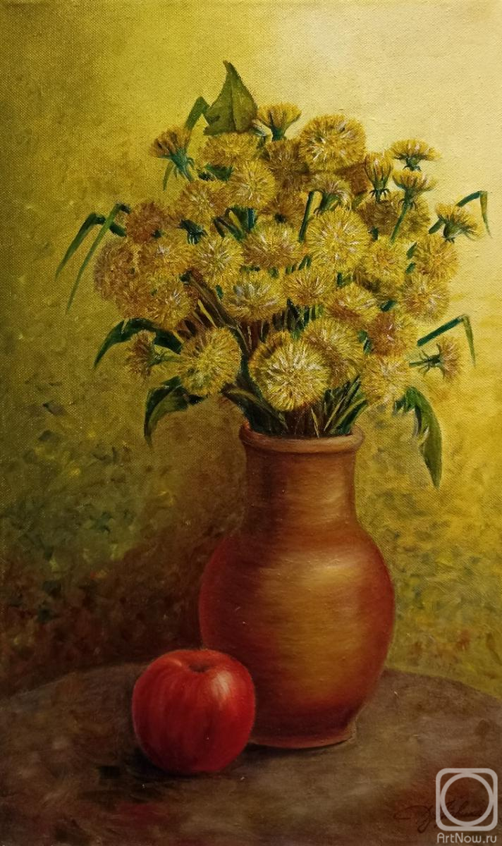 Dubrovina Yuliya. Bouquet of dandelions