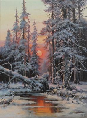 Winter sunset. Borisova Irina