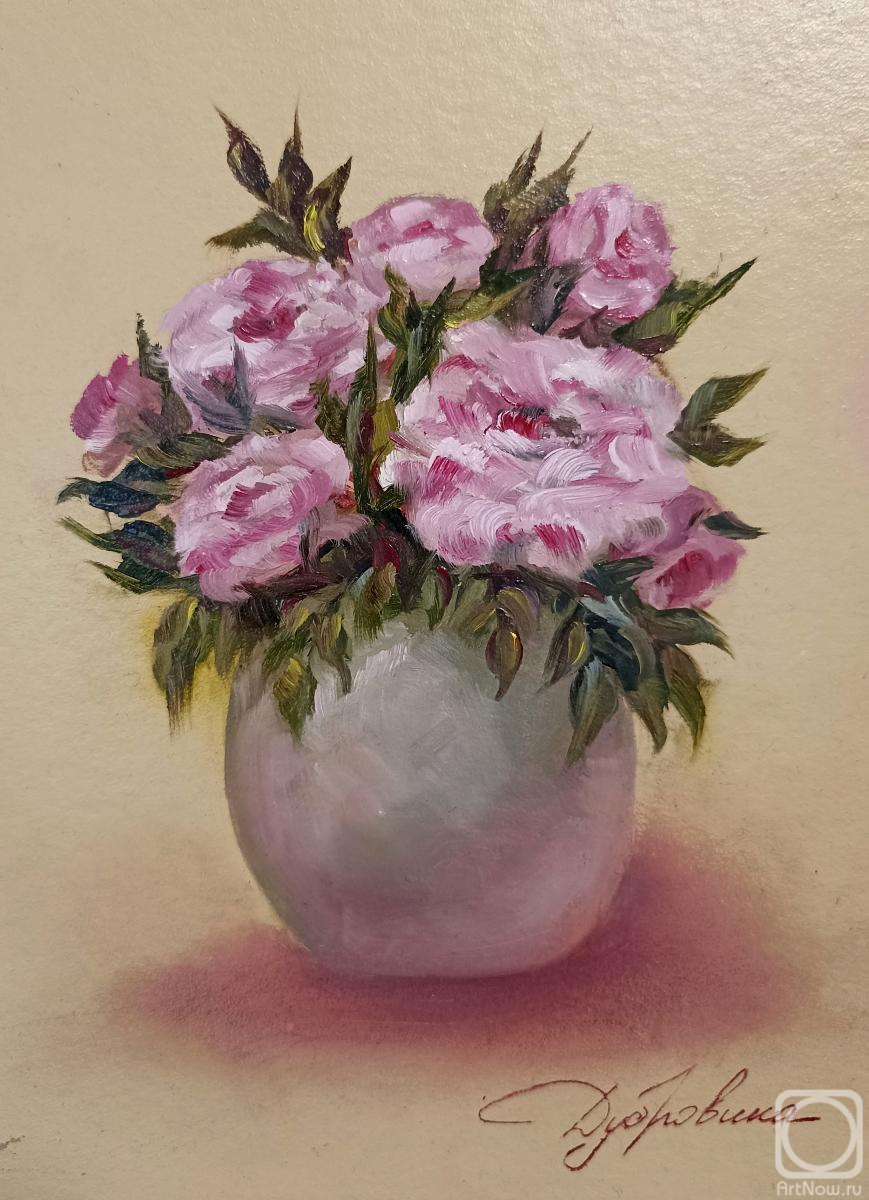 Dubrovina Yuliya. Pink bouquet (etude)