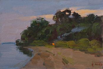 Evening on the Volga Island (The Island). Panov Igor