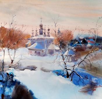 In Suzdal (Watercolor Trees). Orlenko Valentin
