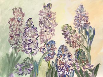 Morning lilac hyacinths (version). Sechko Xenia