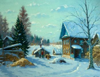 Mishukovo Village, Winter (Alexander Alexandrovsky). Alexandrovsky Alexander