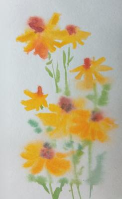 Yellow flowers. Goryushkina Anastasiya