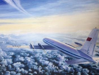 Behind the clouds, the sky (Airplane). Safonov Maksim