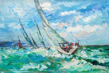 Yachting. Race on the high seas (Yachts In The Sea). Rodries Jose