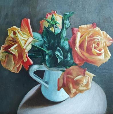 Still life with roses. Kolesnikov Nikolay