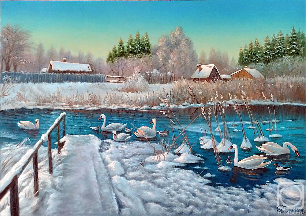 Kulagin Oleg. Winter river