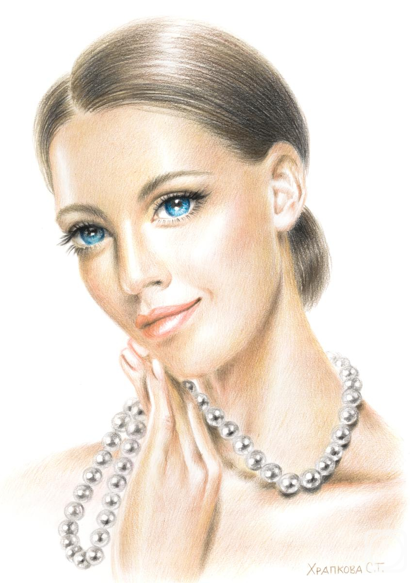 Khrapkova Svetlana. Girl with beads
