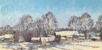 Silence (Painting Winter In The Village). Zhuk Eleonora