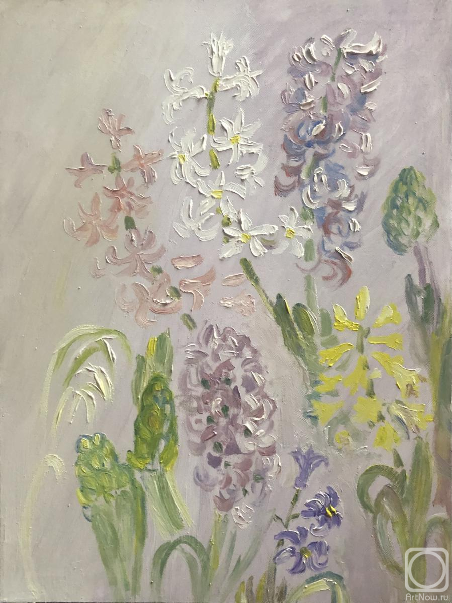 Sechko Xenia. Pastel-colored hyacinths