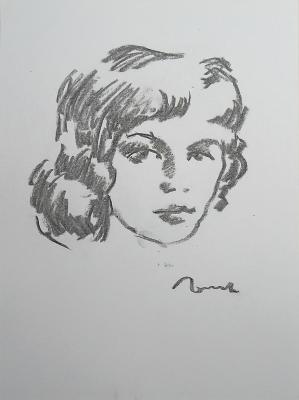 Alina (Charcoal Portrait). Gorjachev Alexandr