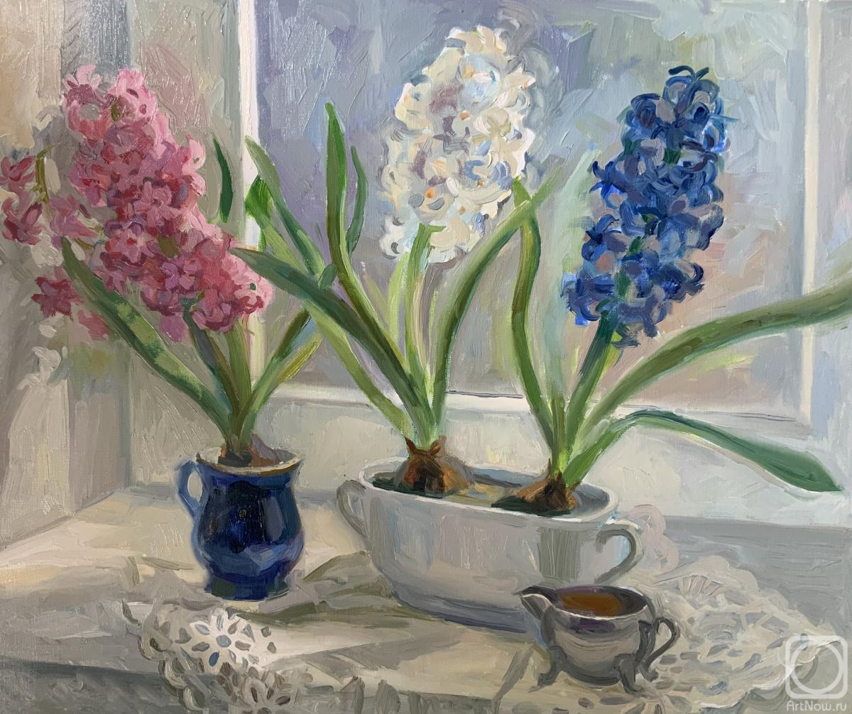 Skachkova Olga. Hyacinths on the window