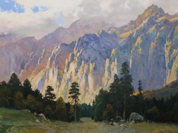 Rocks of the Tsey Gorge. Babich Aleksandr
