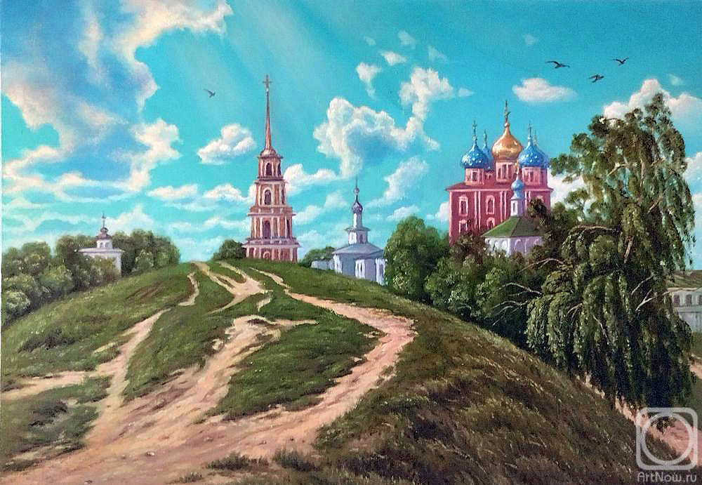 Kulagin Oleg. View of the Ryazan Kremlin from the Kremlin Val