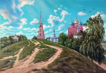 View of the Ryazan Kremlin from the Kremlin Val (Kulagin). Kulagin Oleg